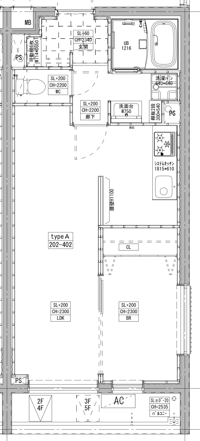 102号室 間取り図