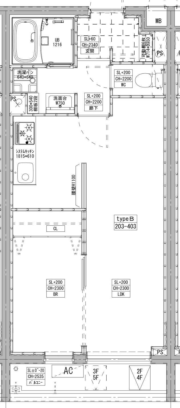 103号室 間取り図