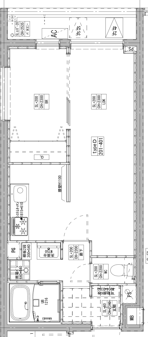 101号室 間取り図